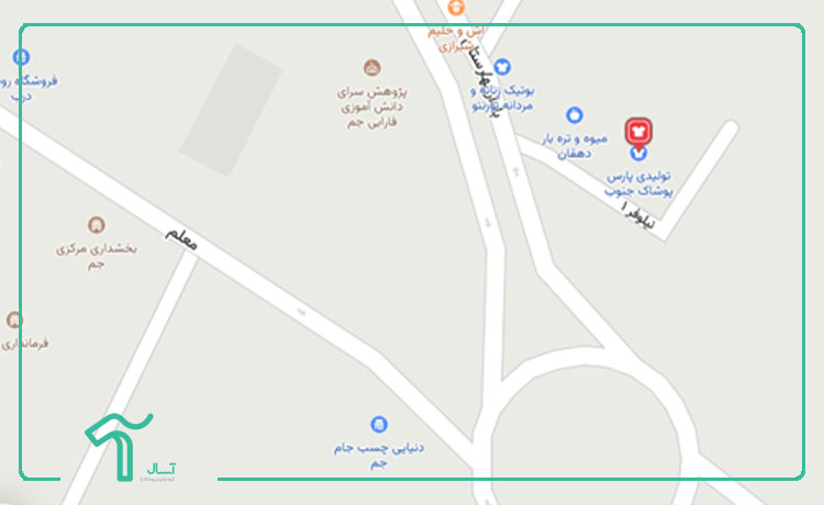 تولیدی پارس پوشاک در شهر بوشهر