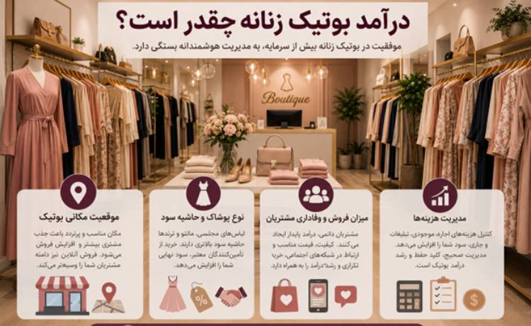 درآمد بوتیک زنانه چقدر است