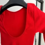 بلوز پشت هلالی ماه کبریتی پنبه کد 910