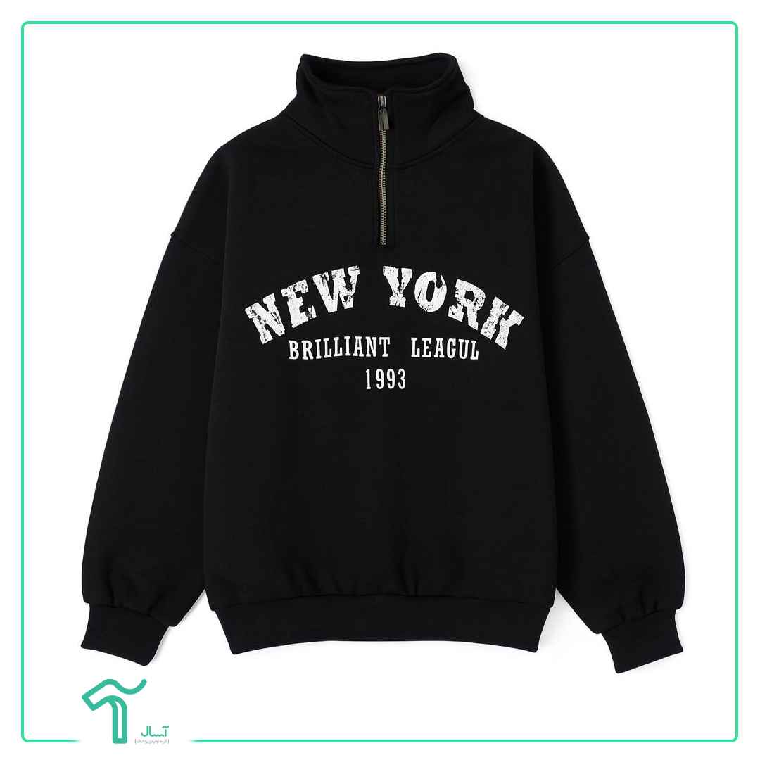 دورس اسپرت نیم زیپ NewYork تو کرکی استایل باکسی کد 891