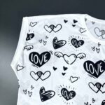 تیشرت آستین سرخود Love ویسکوز کد 1028