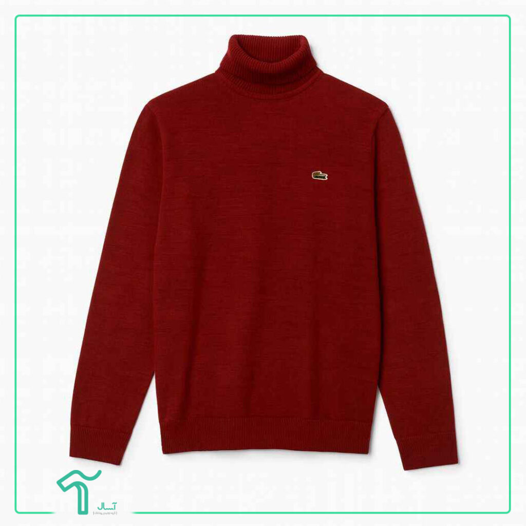 بلوز بافت اسپرت Lacoste یقه اسکی کد 9229