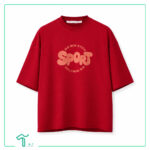 تیشرت باکسی Sport پفکی کد 1058