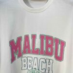 تیشرت سفید و مشکی MALIBU کد 1069